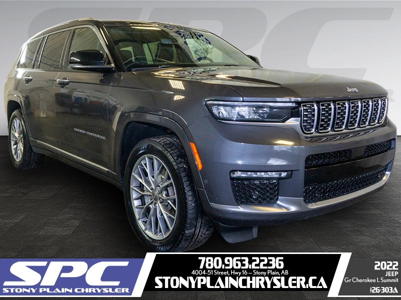 Gray 2022 Jeep Grand Cherokee L Summit 4WD SUV / Crossover Four-Wheel Drive Automatic