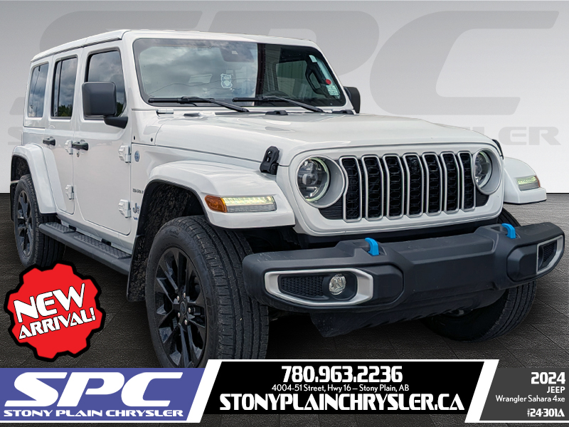 White 2024 Jeep Wrangler 4xe Sahara 4WD SUV / Crossover Four-Wheel Drive Automatic