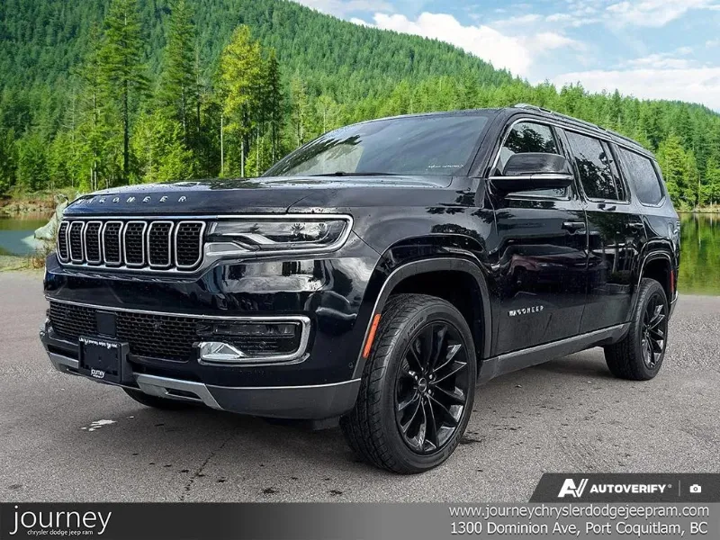 Diamond Black Crystal Pearl 2022 Jeep Wagoneer SUV / Crossover Four-Wheel Drive Automatic