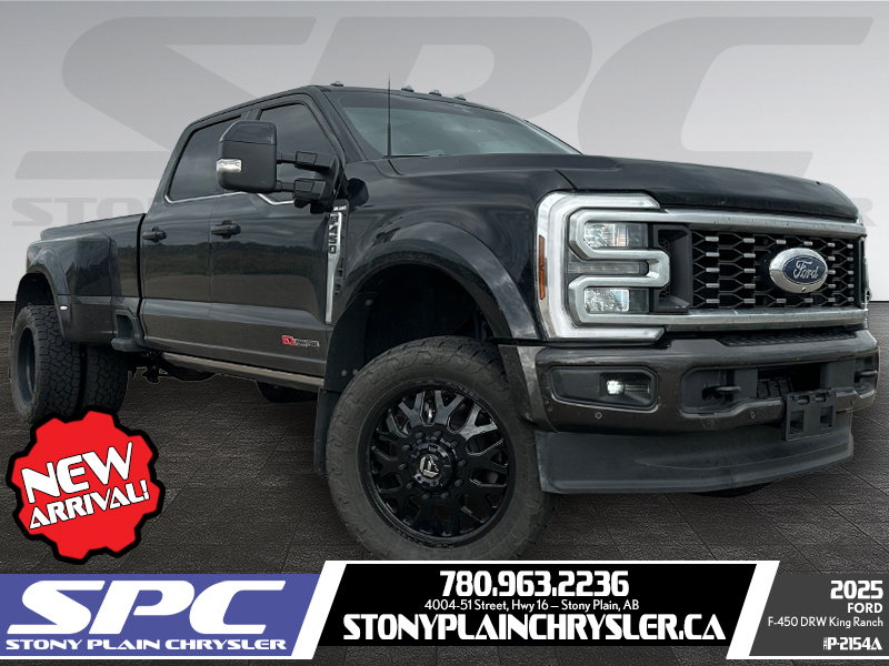 Black 2025 Ford F-450 Super Duty Pickup Truck Four-Wheel Drive Automatic