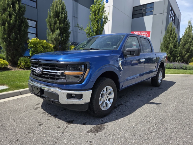 Blue 2025 Ford F-150 Pickup Truck Four-Wheel Drive Automatic