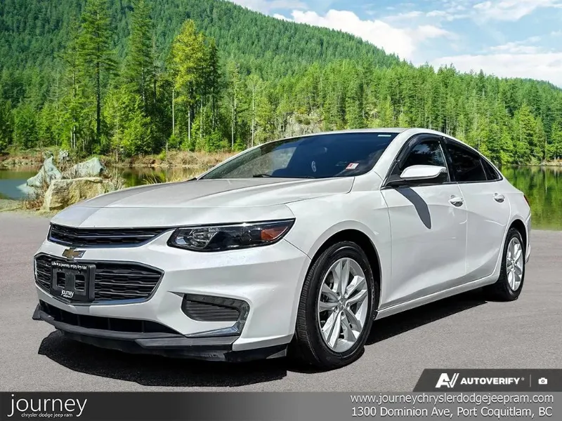 White 2016 Chevrolet Malibu Sedan Front-Wheel Drive Automatic