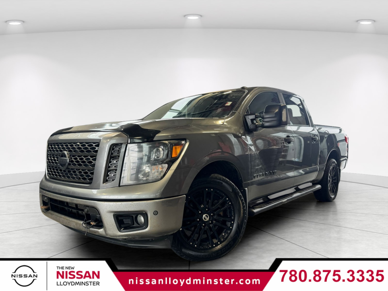 Black 2018 Nissan Titan Pickup Truck Four-Wheel Drive Automatic