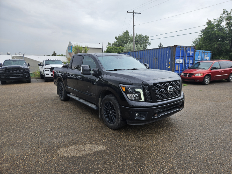Black 2018 Nissan Titan Pickup Truck Four-Wheel Drive 7-Speed Automatic