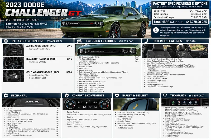 2023 Dodge Challenger angle 3