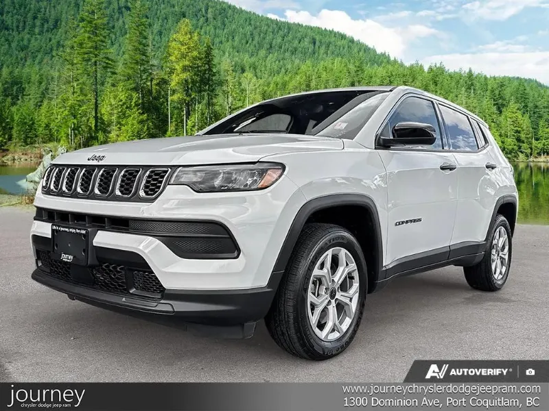 Bright White 2026 Jeep Compass Sport 4WD SUV / Crossover Automatic