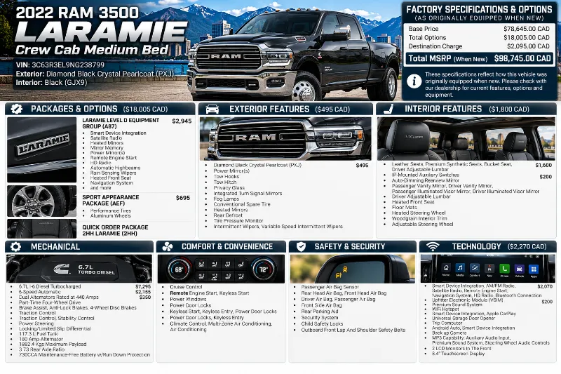 2022 RAM 3500 angle 3