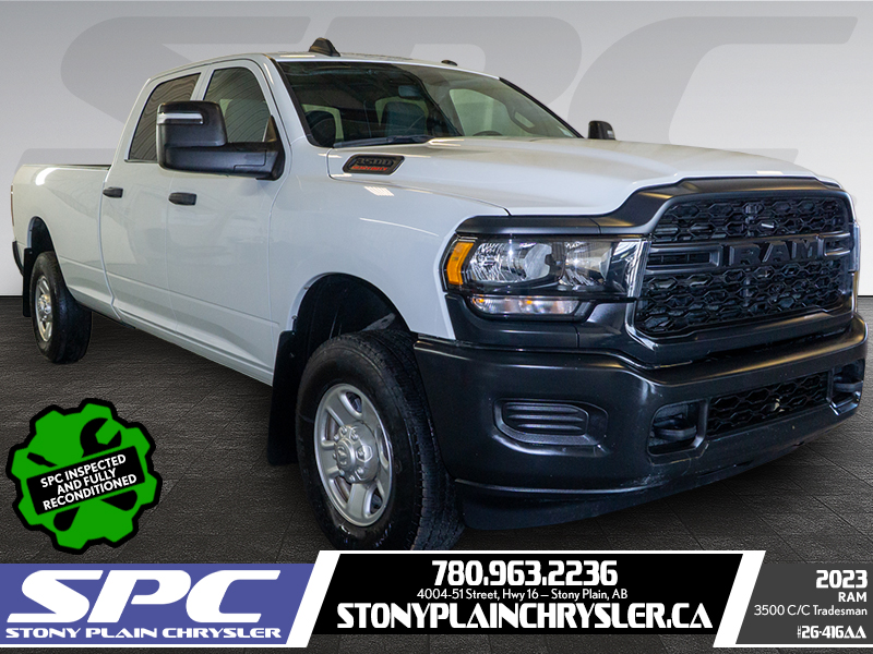 White 2023 RAM 3500 Pickup Truck Four-Wheel Drive Automatic