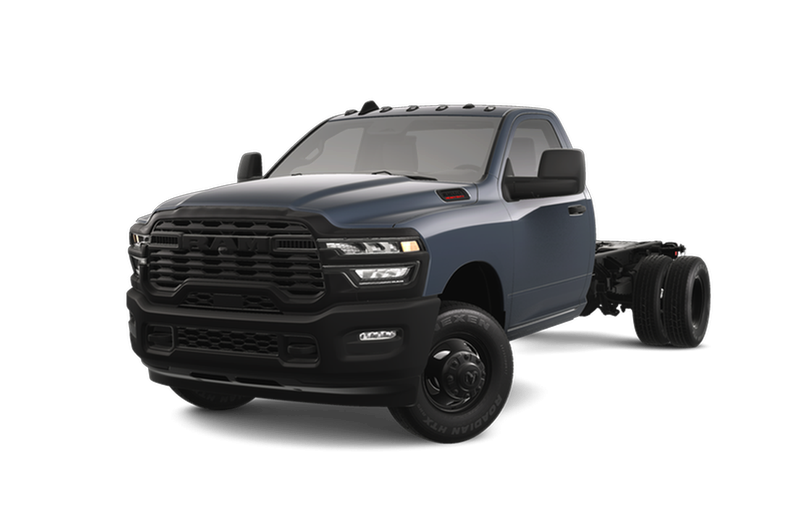 Forged Blue Metallic 2025 RAM 3500 Chassis Tradesman Regular Cab LB DRW 4WD Pickup Truck Four-Wheel Drive Automatic