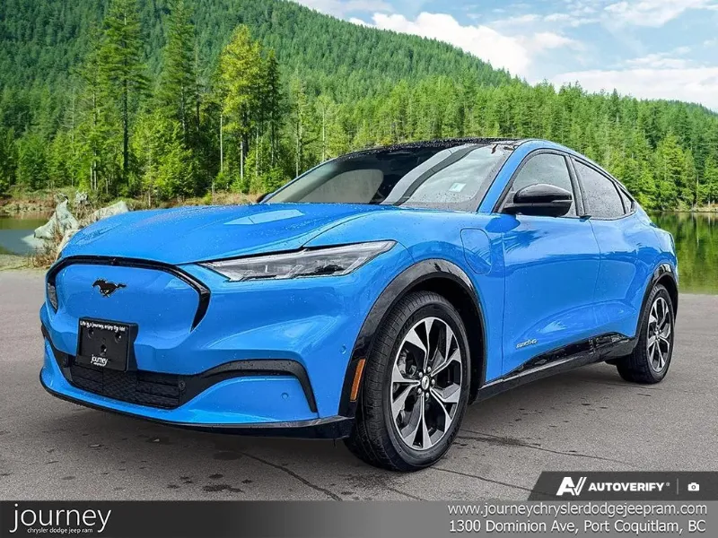 Blue 2022 Ford Mustang Mach-E SUV / Crossover All-Wheel Drive Automatic