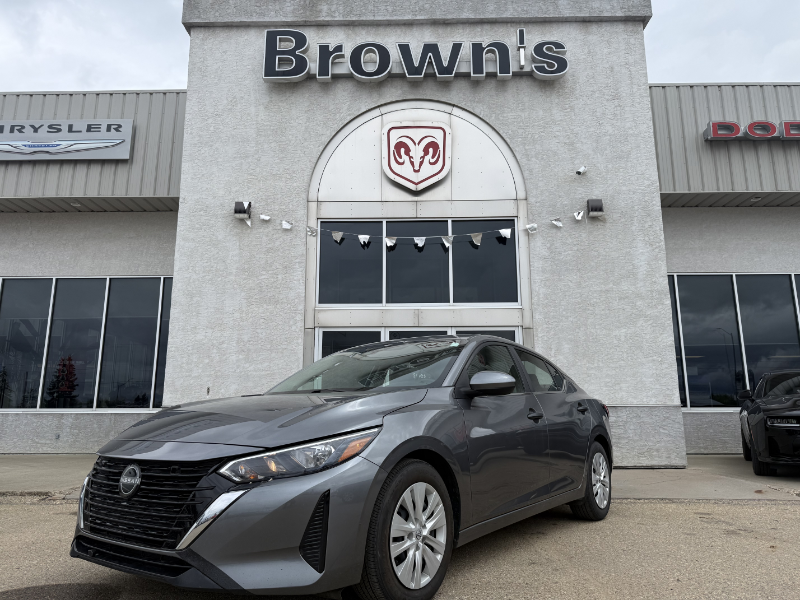Gray 2024 Nissan Sentra S FWD Sedan Front-Wheel Drive Manual