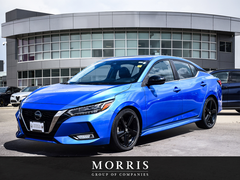 Blue 2021 Nissan Sentra SR FWD Sedan Front-Wheel Drive Continuously Variable Transmission