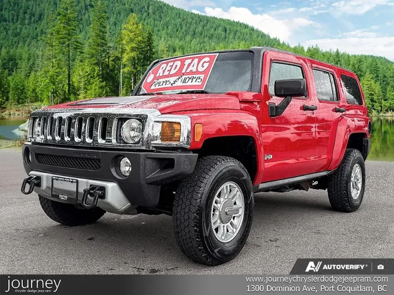 Victory Red 2008 Hummer H3 SUV / Crossover Four-Wheel Drive Automatic