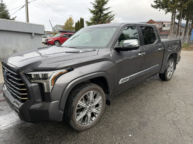 Gray 2024 Toyota Tundra Hybrid Pickup Truck Four-Wheel Drive Automatic