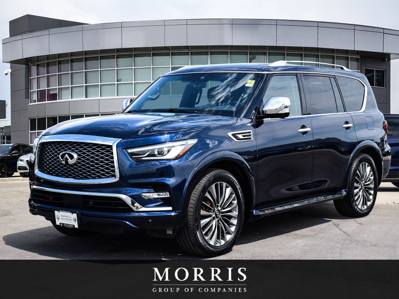 Blue 2021 INFINITI QX80 SUV / Crossover All-Wheel Drive Automatic