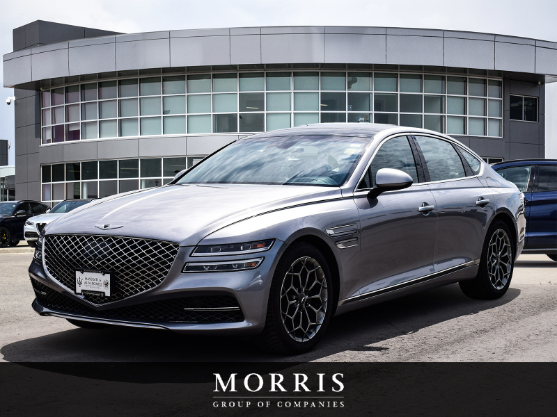 Silver 2021 Genesis G80 Sedan All-Wheel Drive